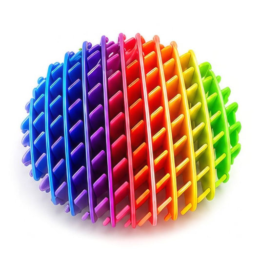 Fidget de compresión arcoiris
