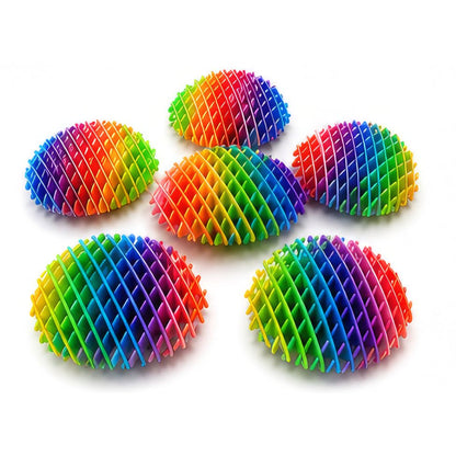 Fidget de compresión arcoiris