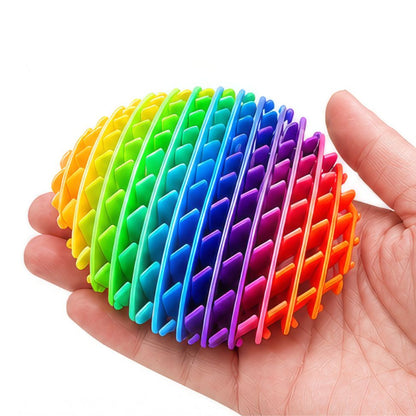 Fidget de compresión arcoiris